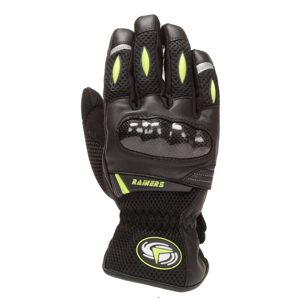 .GUANTES RAINERS G-28 NEGRO-FLUOR