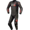 MONO ALPINESTARS GP FORCE CHASER 2PC NEGRO/BLANCO/ROJO FLUOR