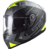 CASCO LS2 FF811 VECTOR II SPLITTER NEGRO-FLUOR