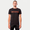 CAMISETA ALPINESTARS LINEAR WORDMARK TEE NEGRO-ROJO - Imagen 2