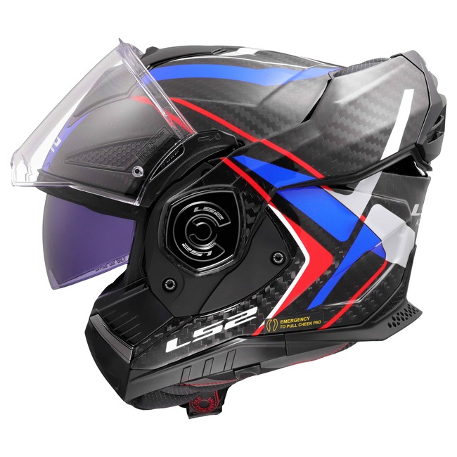 CASCO LS2 FF901 ADVANT X C FUTURE II NEGRO-AZUL-ROJO BRILLO